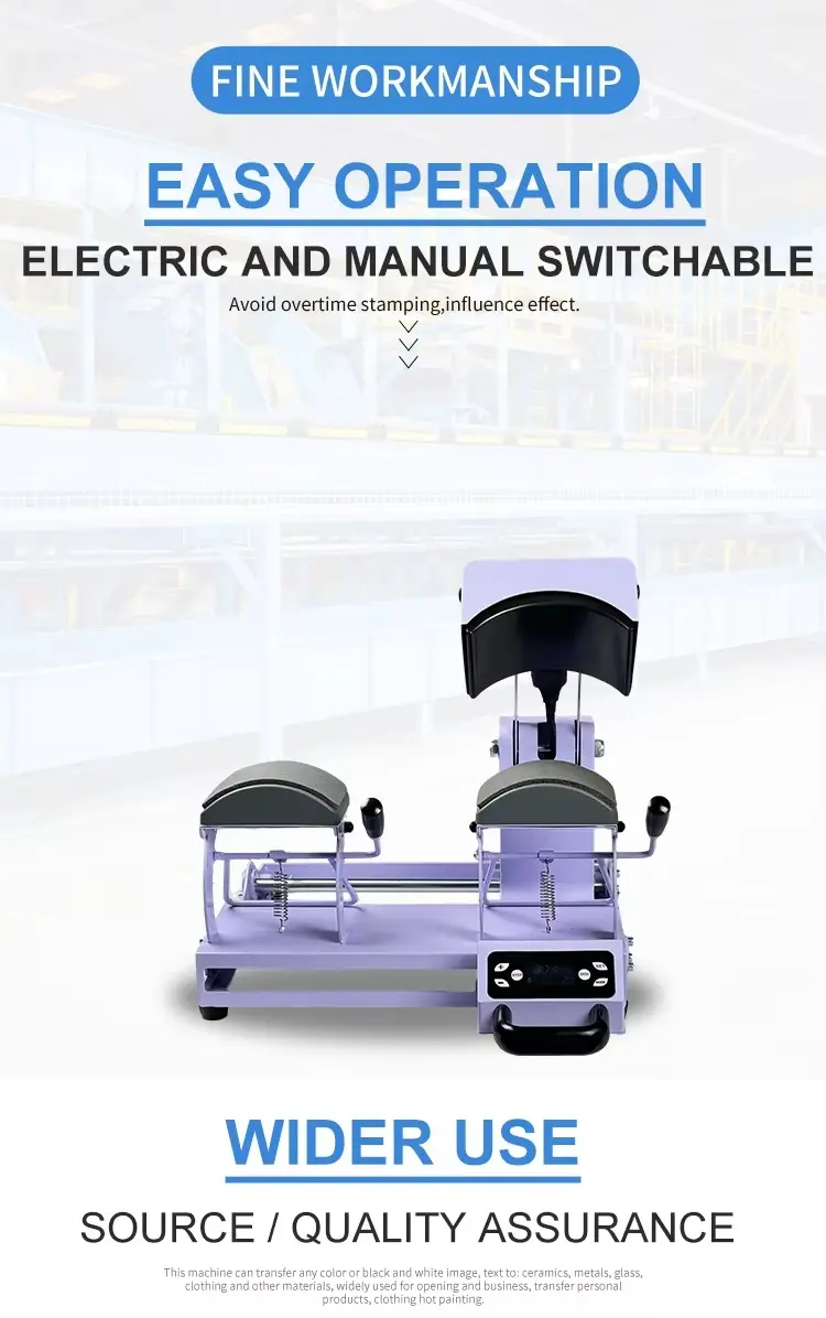Portable Electric Hat Press Machine for Custom Cap Transfer Production detail image