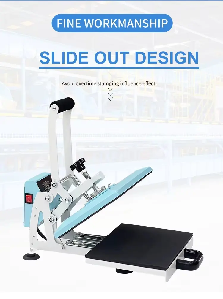 Smart Manual Heat Press Machine for T-Shirt, Garment and Fabric Transfer detail image
