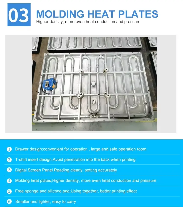 Smart Manual Heat Press Machine for T-Shirt, Garment and Fabric Transfer detail image