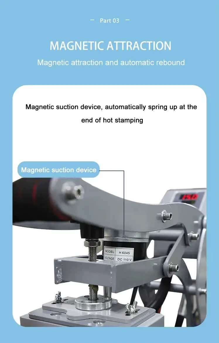 Swing-Away Manual Cap Heat Press Machine for Hat and Logo Transfer detail image