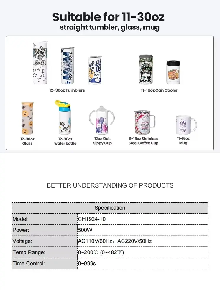 Tumbler Mug Heat Press Machine for Sublimation Cups detail image