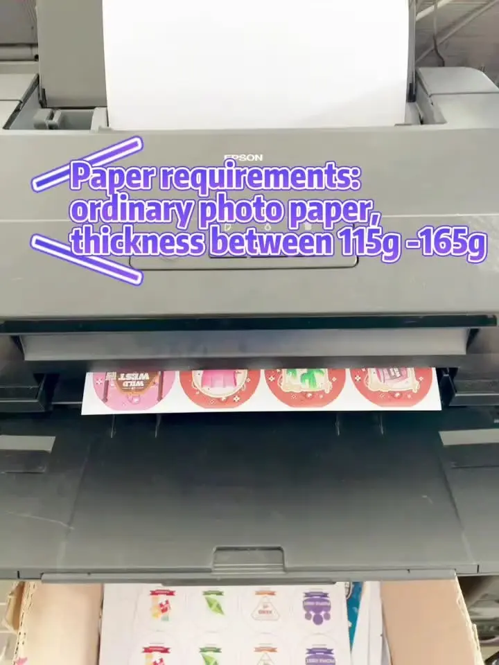100mm Round Fridge Magnet Making Machine for Custom Printing detail image 1