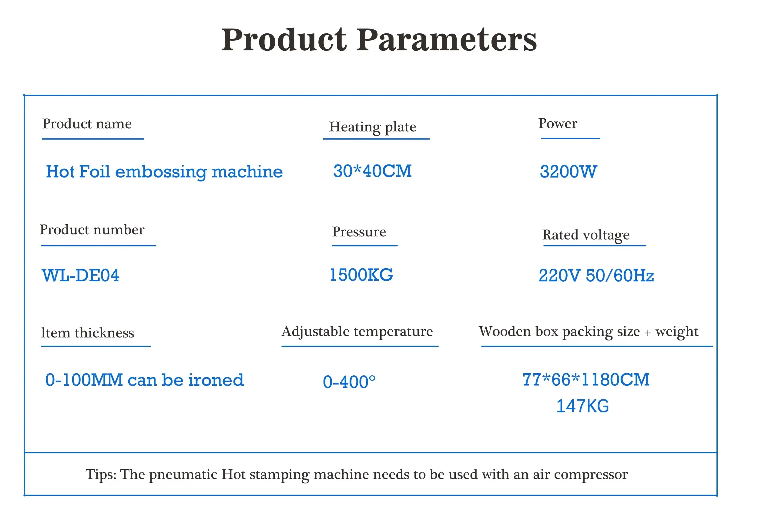 1500kg Automatic Pneumatic 图片素材 2026-7-8 Hot Foil Stamping Machine for B2B Buyers detail image