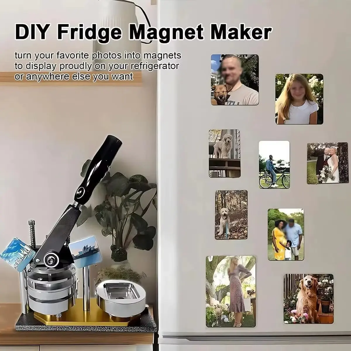 50x50mm Square Fridge Magnet Making Machine detail image 6