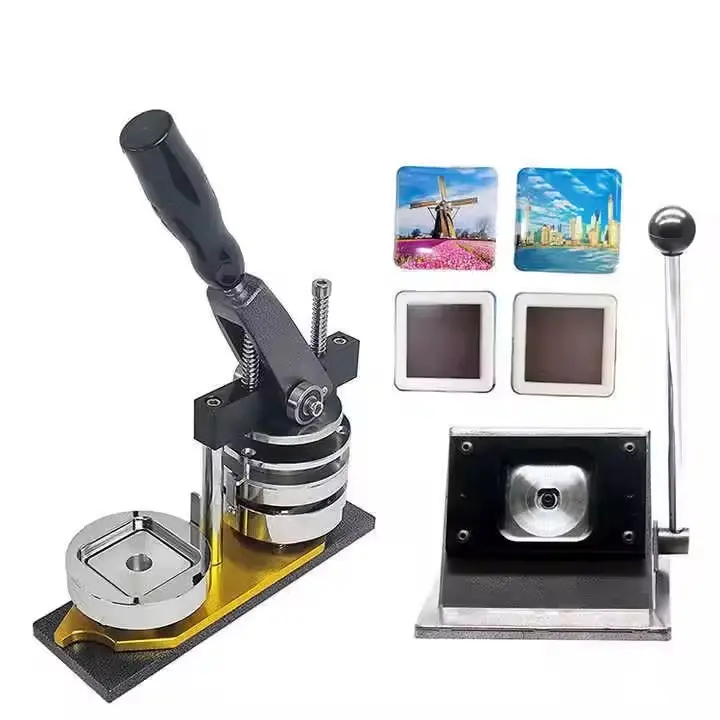 50x50mm Square Fridge Magnet Making Machine