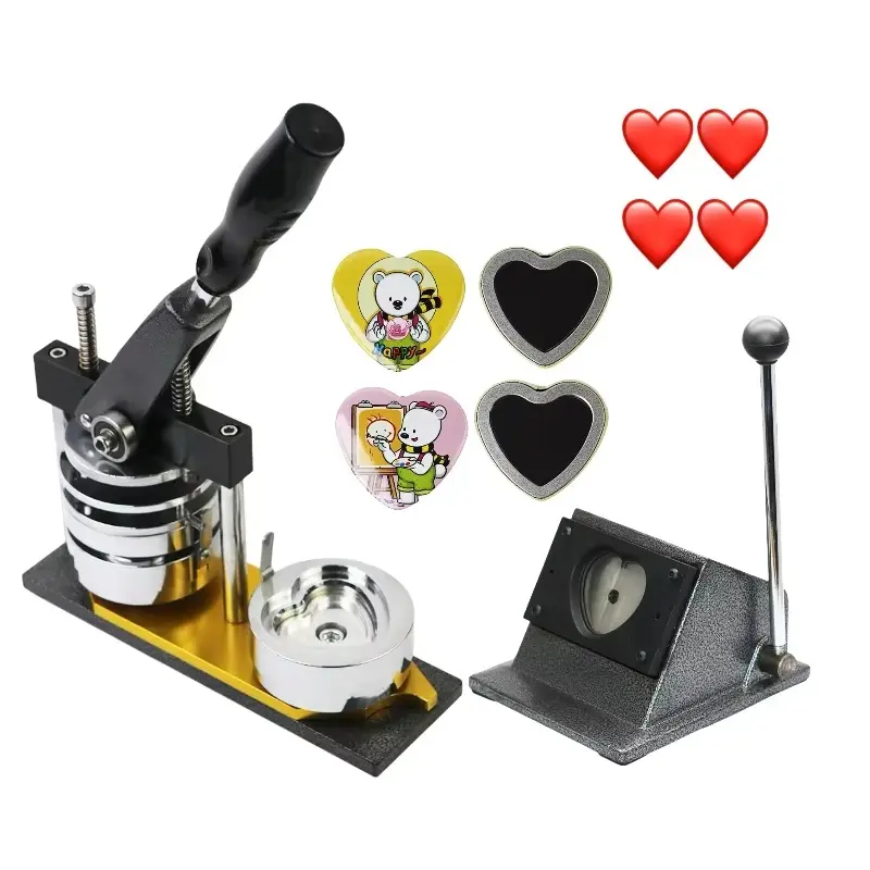 57x53mm Heart Shape Photo Fridge Magnet Making Machine detail image 2
