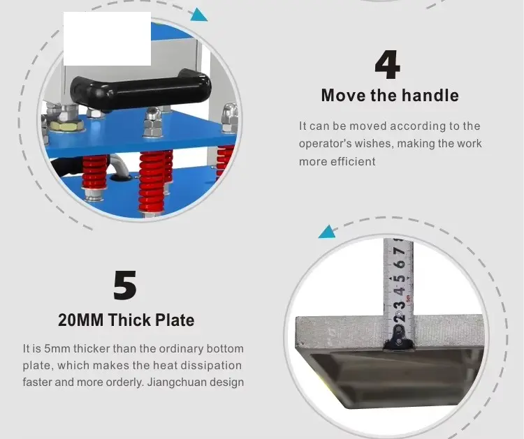 60x40cm Semi-Automatic Hydraulic Heat Press Machine detail image 5