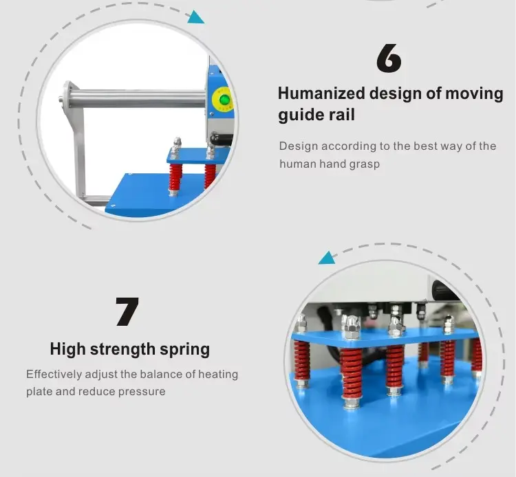 60x40cm Semi-Automatic Hydraulic Heat Press Machine detail image 6