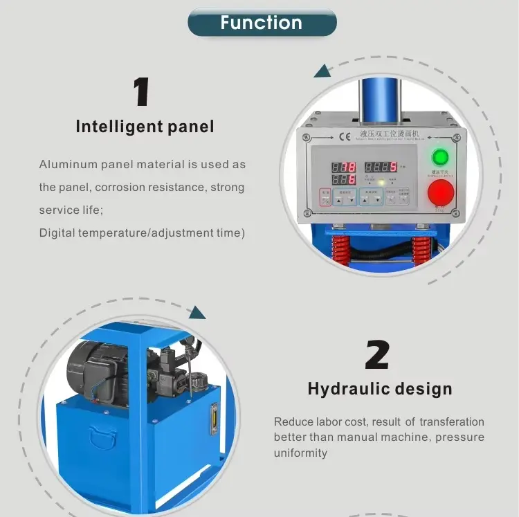70x90cm Hydraulic T-Shirt Heat Press Machine detail image 2