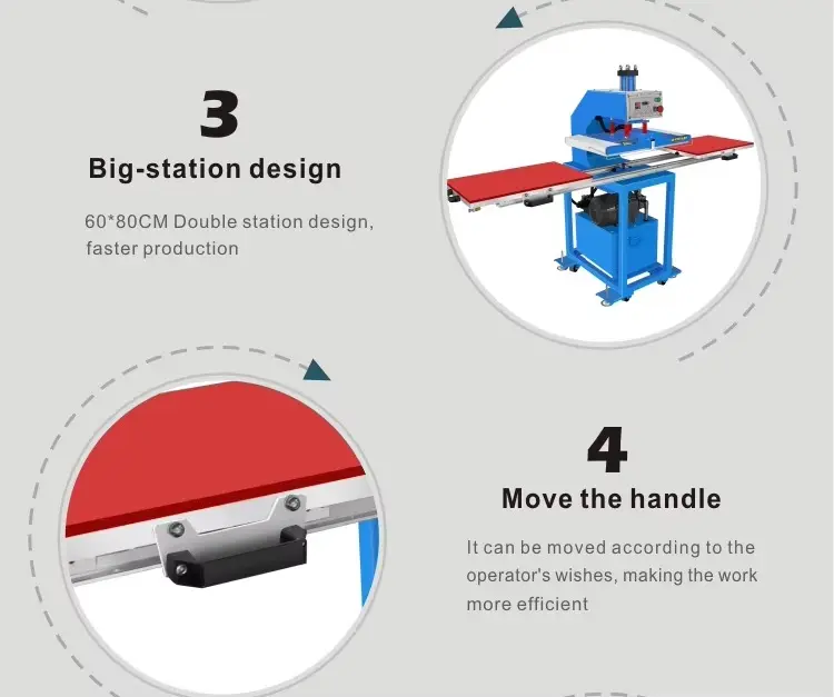 70x90cm Hydraulic T-Shirt Heat Press Machine detail image 3