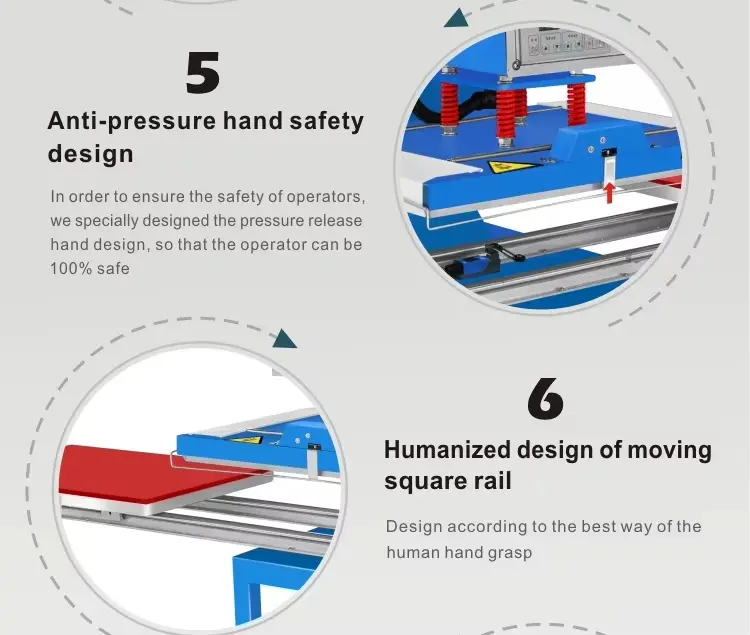 70x90cm Hydraulic T-Shirt Heat Press Machine detail image 4