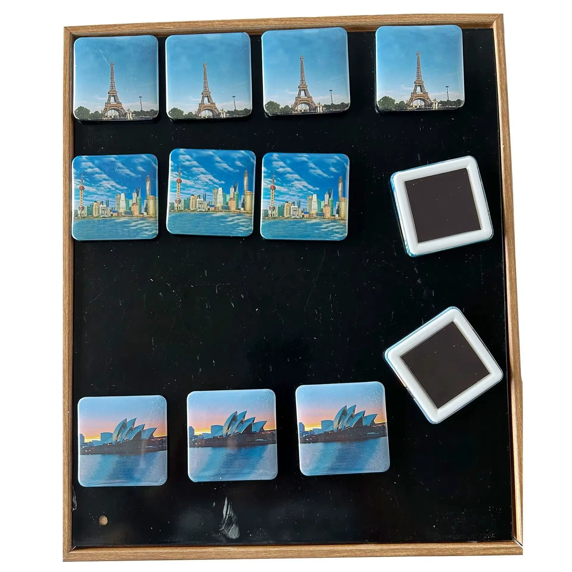 Custom 50x50mm Square Fridge Magnet Making Machine detail image 4