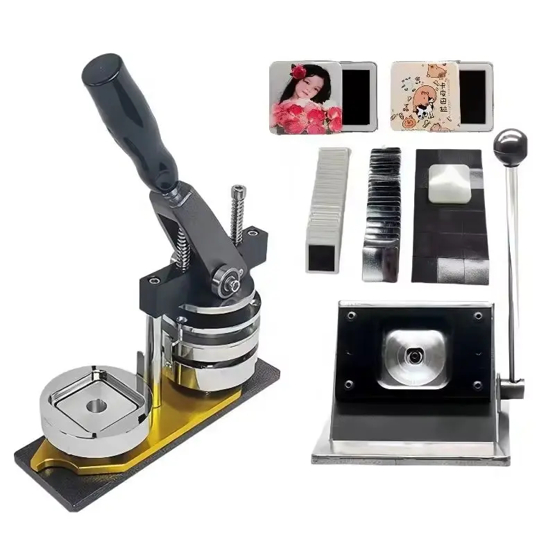Custom 50x50mm Square Fridge Magnet Making Machine