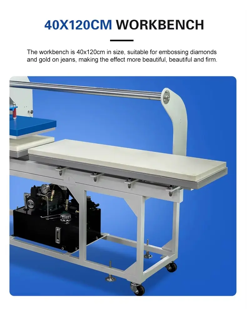 High Efficiency Dual Station Hydraulic Heat Press Machine detail image 5