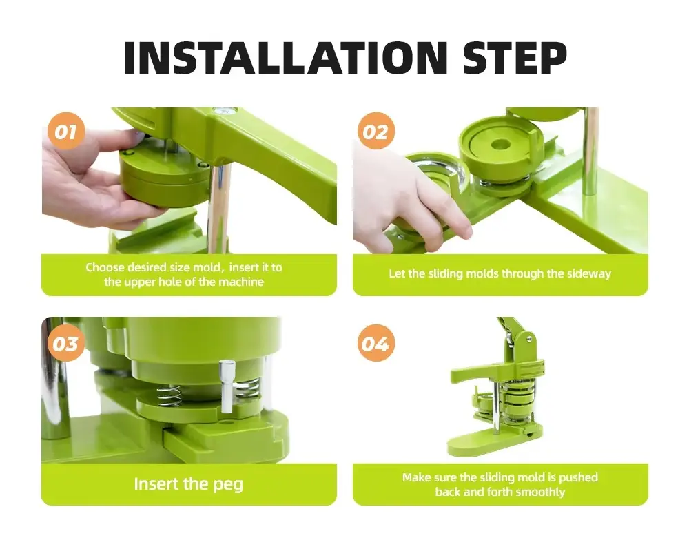 Professional 3-in-1 Heart Shape Fridge Magnet Making Machine detail image 10