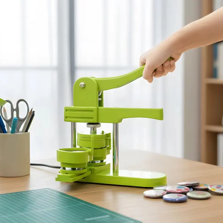 Professional 3-in-1 Heart Shape Fridge Magnet Making Machine