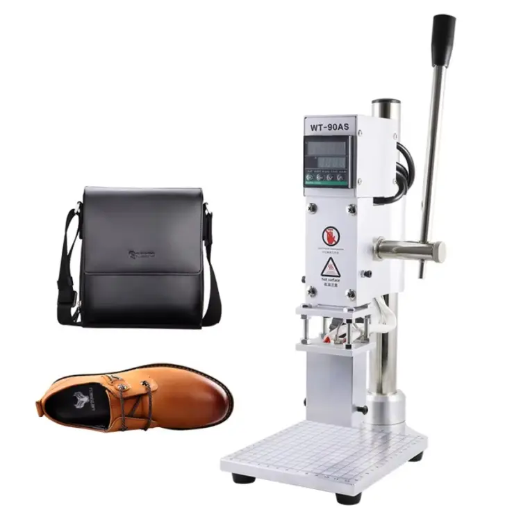 Small Manual Leather Hot Foil Stamping Machine for Workshop Branding
