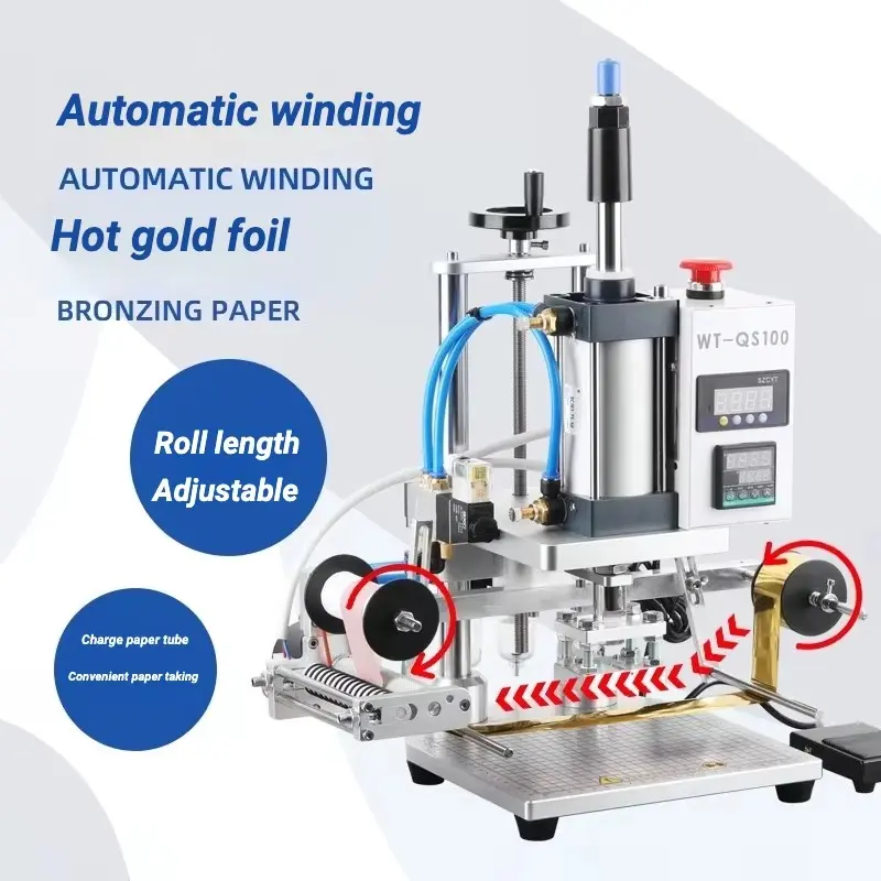 Hydraulic Hot Foil Stamping and Heat Press Machine for Industrial Use - Image 3