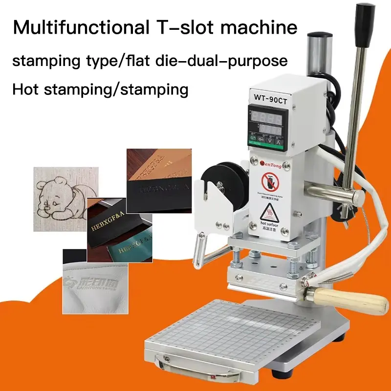 Manual Leather Hot Foil Stamping Machine for Logo Embossing - Image 4
