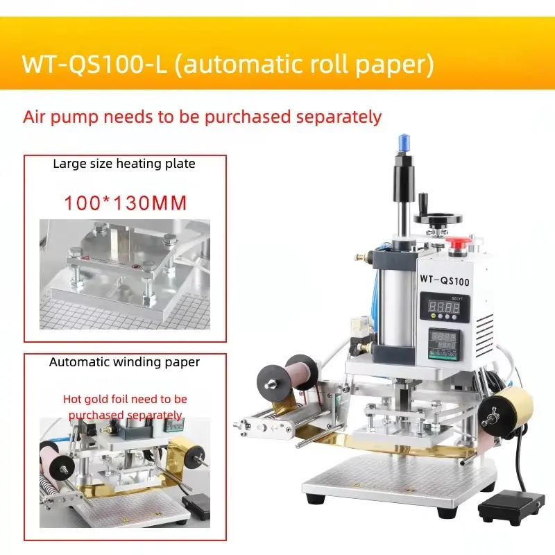 Hydraulic Hot Foil Stamping and Heat Press Machine for Industrial Use - Image 6
