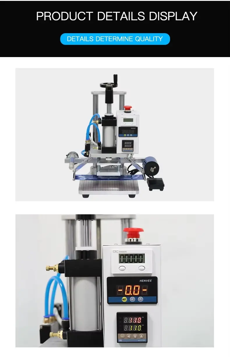 Hydraulic Hot Foil Stamping and Heat Press Machine for Industrial Use