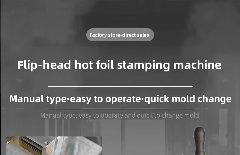 WT-90PS Flip Head Hot Foil Stamping Machine for Precise Logo Transfer