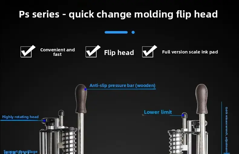 WT-90PS Flip Head Hot Foil Stamping Machine for Precise Logo Transfer