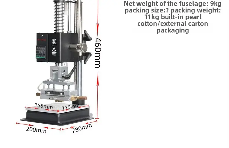 WT-90PS Flip Head Hot Foil Stamping Machine for Precise Logo Transfer