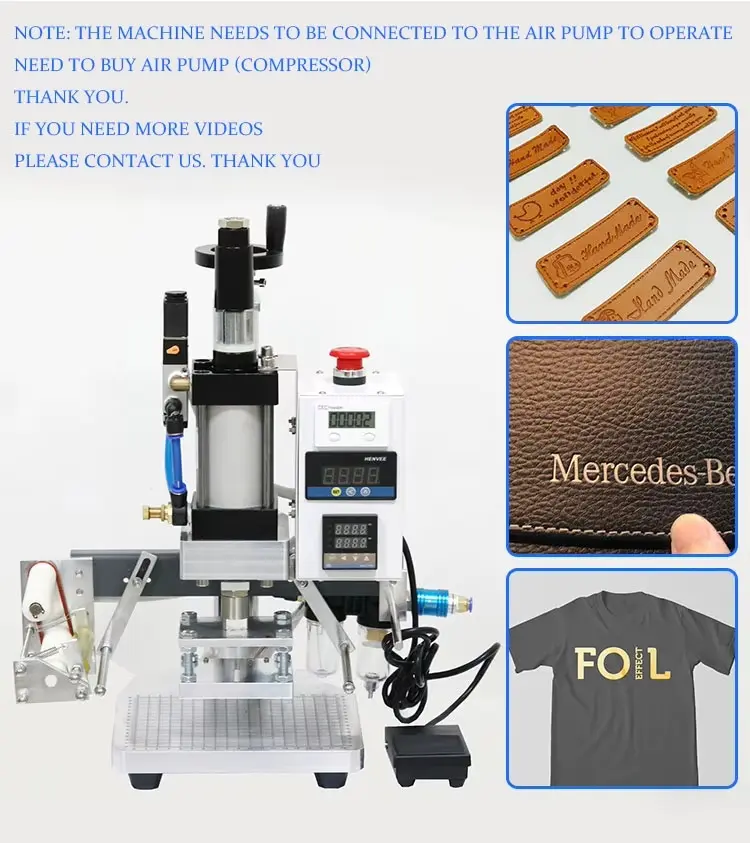 Digital Gold Foil Stamping Machine for Custom Logo and Gift Decoration