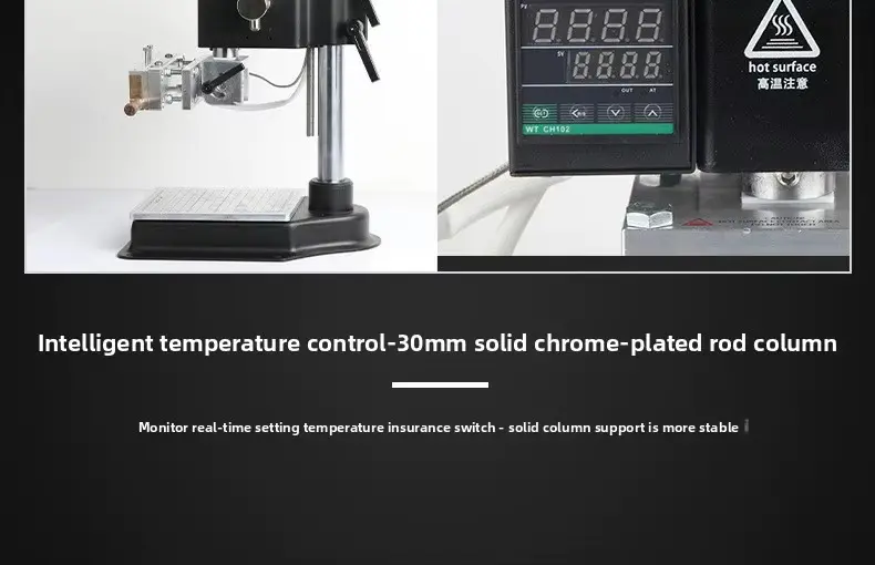 WT-90PS Flip Head Hot Foil Stamping Machine for Precise Logo Transfer