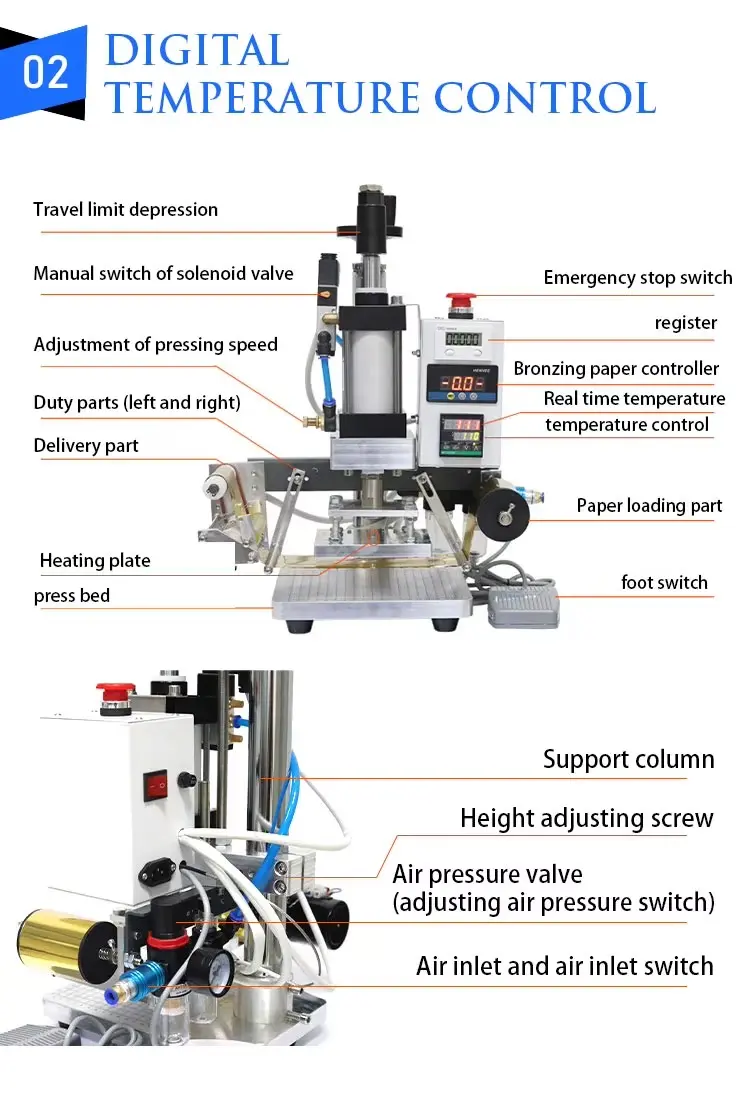 Digital Gold Foil Stamping Machine for Custom Logo and Gift Decoration